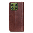 Pouzdro s klopou Split Leather pro Motorola Edge 70