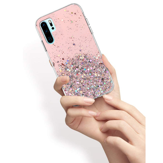 Pouzdro pro Huawei P30 Pro, Glittery, růžové