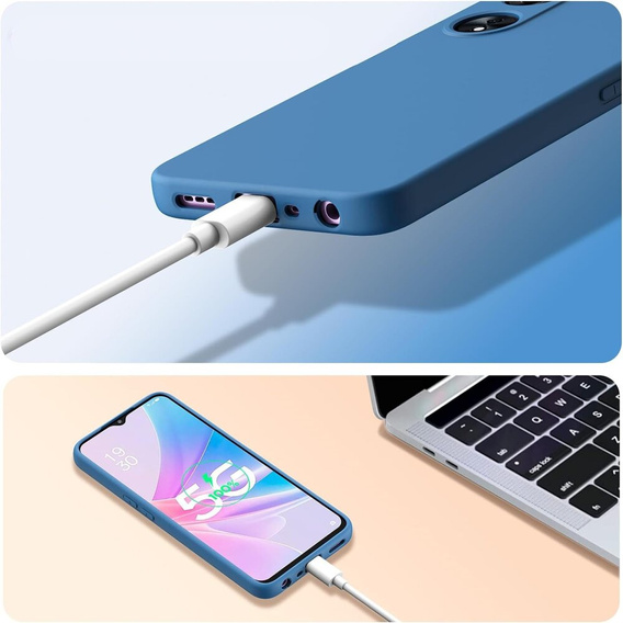 Pouzdro pro Oppo A38 4G / Oppo A18 4G, Silicone Lite, modré