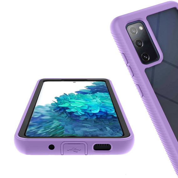 Pouzdro pro Samsung Galaxy S20 FE, Shockproof, s fólií, fialové