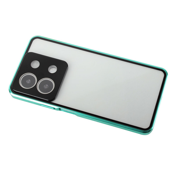 Pouzdro pro Xiaomi Redmi Note 13 5G, Magnetic Dual Glass, zelené