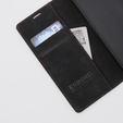 Pouzdro pro Motorola Moto G73, ERBORD Vintage peněženka s klopou, černé