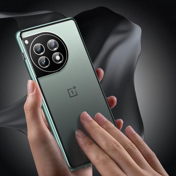 Pouzdro pro OnePlus 12 5G, Magnetic Dual Glass, zelené