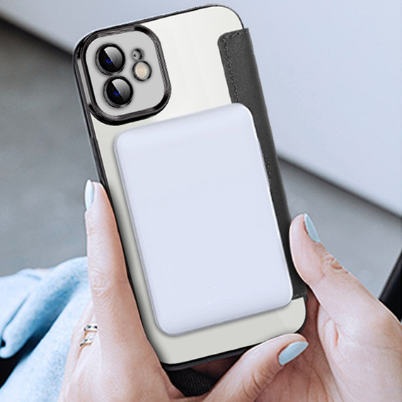 Klopové pouzdro pro iPhone 12, RFID Wallet MagSafe CamShield, černé