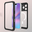 Pouzdro Redpepper pro iPhone 17 Pro, vodotěsné, IP68, pro MagSafe, průhledné s černými boky