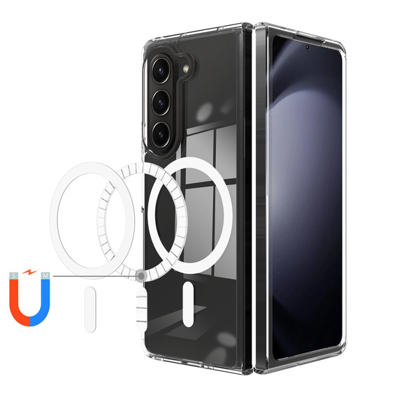 Pouzdro pro Samsung Galaxy Z Fold6 5G, Fusion Hybrid, pro MagSafe, průhledné