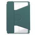 Pouzdro s klávesnicí pro Samsung Galaxy Tab S9 FE+ Plus, Rotary 360° Leather, tmavě zelené