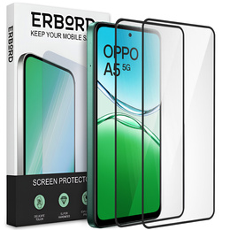 2x tvrzené sklo pro Samsung Galaxy A15 4G / A15 5G / M15, ERBORD 3D pro celý displej