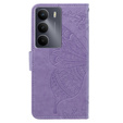 Klopové pouzdro pro Realme 14X / Realme C75, Butterfly, fialové
