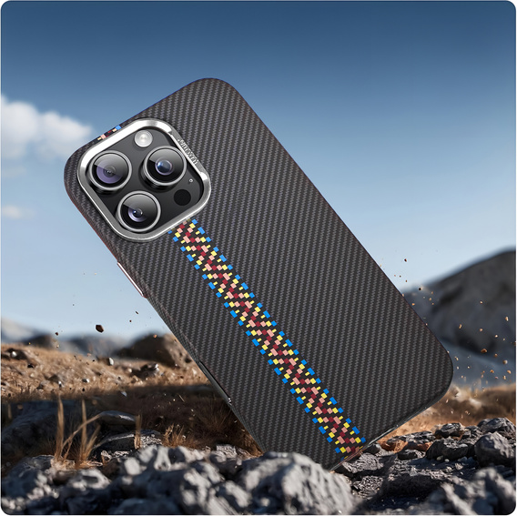 Pouzdro pro iPhone 16 Pro Max, Carbon Fiber MagSafe, černé