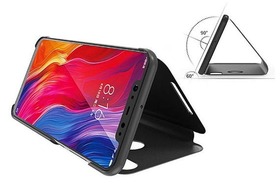 Pouzdro pro LG K61, Clear View, černé