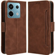 Klopové pouzdro pro Xiaomi Redmi Note 13 Pro 5G, Card Slot, hnědé