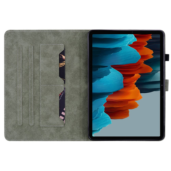 Pouzdro pro Samsung Galaxy Tab S9, Wallet Pen Slot, modré