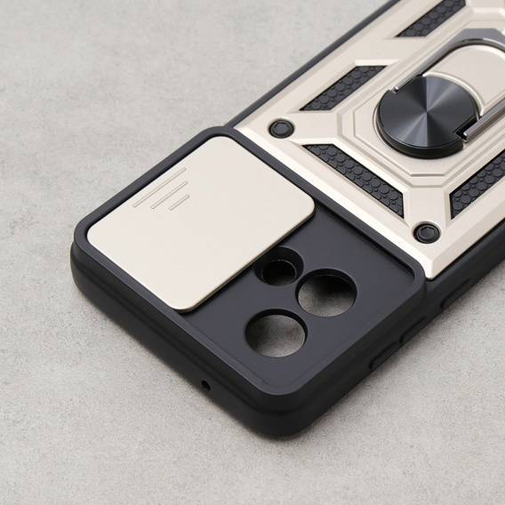 Pouzdro pro Motorola Moto G84 5G, CamShield Slide, zlaté