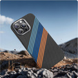 Pouzdro pro iPhone 16 Pro, Carbon Fiber MagSafe, námořnicky modré