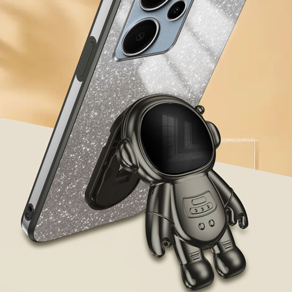 Pouzdro pro Xiaomi Redmi Note 13 Pro+, Glitter Astronaut, černé