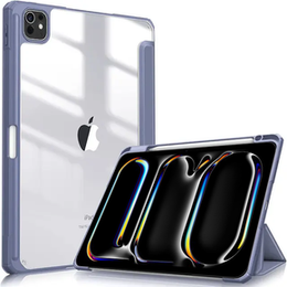 Pouzdro pro Apple iPad Pro 13" 7 gen. 2024 (A2925, Smartcase Hybrid, se slotem na stylus, fialové