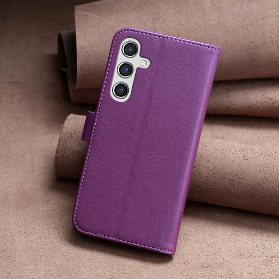 Klopové pouzdro pro Samsung Galaxy A55 5G,BINFEN Wallet, fialové