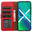 Klopové pouzdro pro Motorola Moto G73 5G, KHAZNEH RFID, červené / černé
