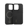 Pouzdro BENKS Kevlar pro iPhone 16 Pro, pro MagSafe, Carbon Fiber, černé