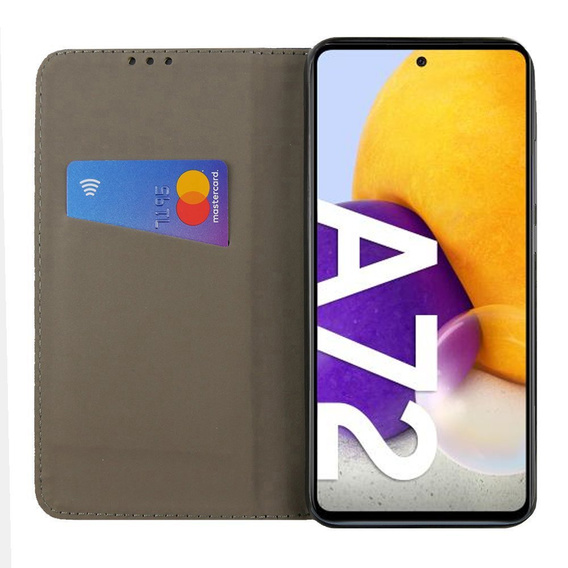 Klopové pouzdro pro Samsung Galaxy A72 5G / A72 LTE, Wallet Smart Magnet, modré