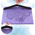 Pouzdro s klopou pro Xiaomi Redmi Pad SE 11", flower, fialové