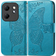 Klopové pouzdro pro Infinix Hot 50i 4G, Butterfly, modré