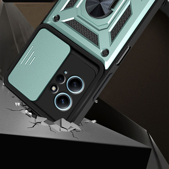 Pouzdro pro Xiaomi Redmi Note 12 4G, CamShield Slide, zelený