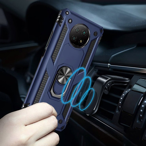 Pancéřové pouzdro pro Xiaomi Redmi Note 9T 5G, Nox Case Ring, modré