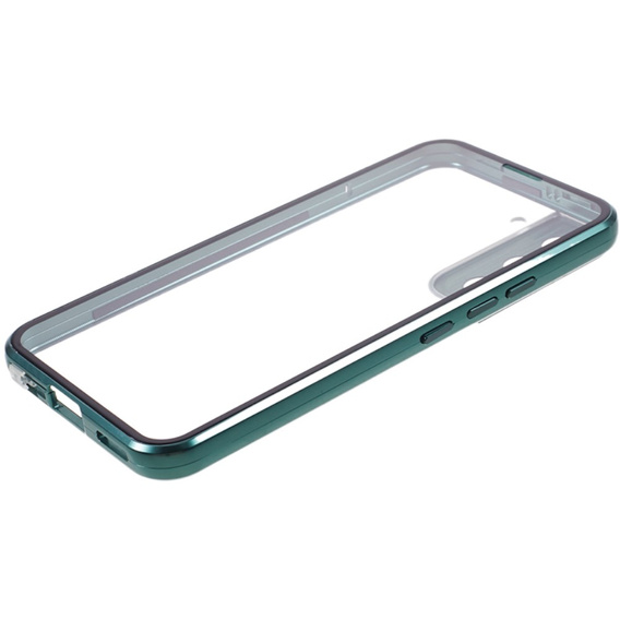 Pouzdro pro Samsung Galaxy S21, Magnetic Dual Glass, zelené
