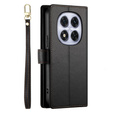 Klopové pouzdro pro Xiaomi Redmi Note 14 Pro 5G / Poco X7 5G, Wallet Zipper Pocket, černé