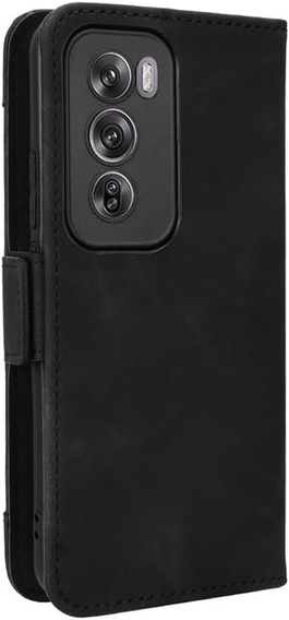Klopové pouzdro pro Oppo Reno 12 Pro, Card Slot, černé
