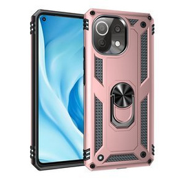 Pancéřové pouzdro pro Xiaomi Mi 11 Lite / Mi 11 Lite 5G / 11 Lite 5G NE, Nox Case Ring, růžové rose gold
