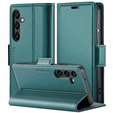 Pouzdro pro Samsung Galaxy A16, ERBORD Glossy Litchi, flipová peněženka, zelené