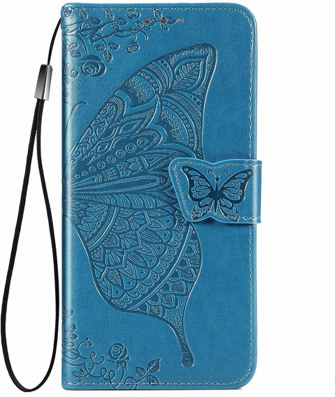 Klopové pouzdro pro Infinix Hot 50 4G, Butterfly, modré