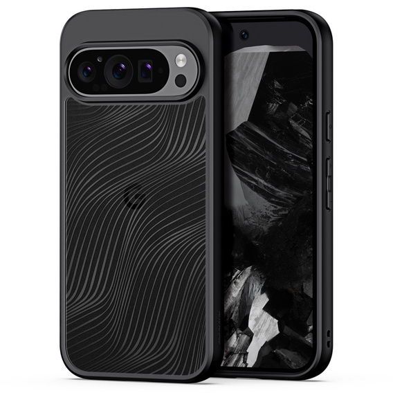 Pouzdro DuxDucis pro Google Pixel 9 / Google Pixel 9 Pro, Aimo case, transparentní / černé