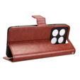Klopové pouzdro pro Xiaomi 14T Pro, Crazy Horse Wallet, hnědé