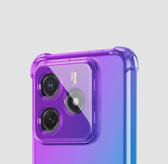 Pouzdro pro Xiaomi Redmi Note 14 5G, Gradient Dropproof, Fialová / modrá