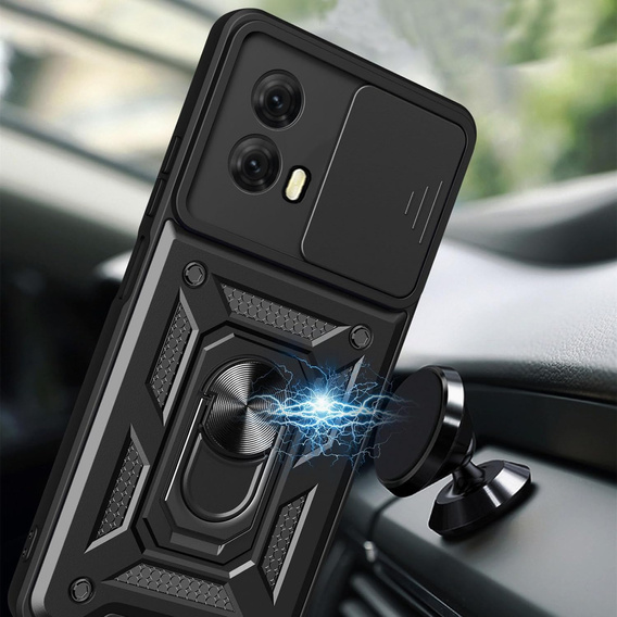 Pouzdro pro Motorola Moto E14, CamShield Slide, černé