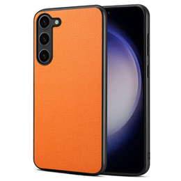 Pouzdro pro Samsung Galaxy S24, Calf Texture, oranžové