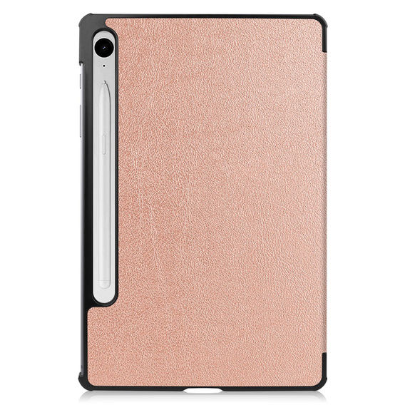 Pouzdro pro Samsung Galaxy Tab S9 FE, trojité, růžové rose gold