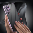 Pouzdro pro Samsung Galaxy S22 Ultra, Magnetic Dual Glass, fialové