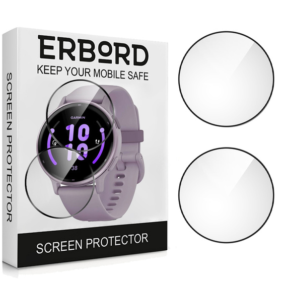 2x hybridní sklo ERBORD pro Garmin Vivoactive 5