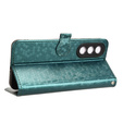Flipové pouzdro pro OnePlus Nord 5, Wallet Rhombus, zelené