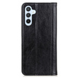 Pouzdro pro Samsung Galaxy A55 5G, Wallet Litchi Leather, černé