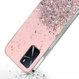 Pouzdro pro Oppo A16 / A16s / A54s, Glittery, růžové