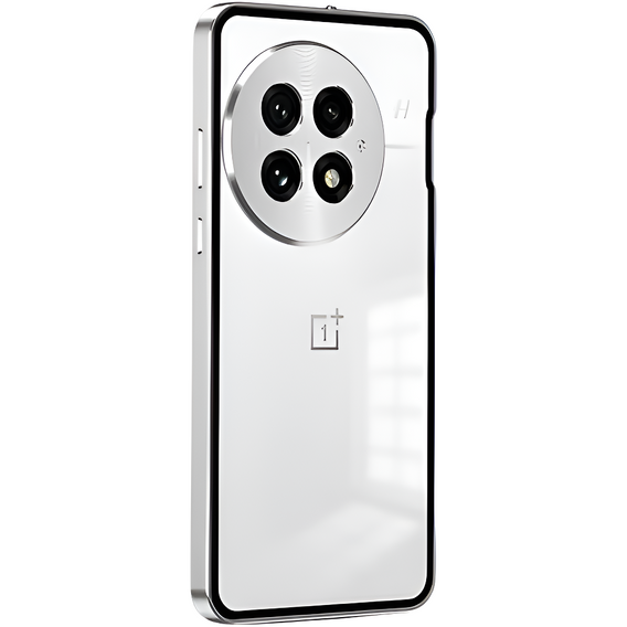 Pouzdro pro OnePlus 13R, Frame Case, stříbrné