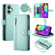 Klopové pouzdro pro iPhone 16, Wallet Zipper Pocket, zelené