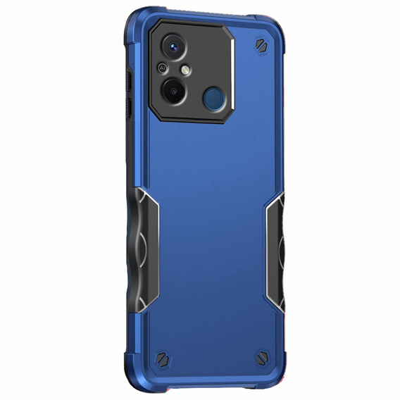 Pancéřové pouzdro pro Xiaomi Redmi 12C, Dual-Layer, námořnicky modré