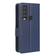 Klopové pouzdro pro Cat S75 5G, Wallet Litchi Magnet, námořnicky modré